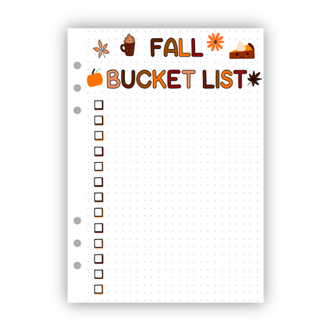 Fall Bucket List