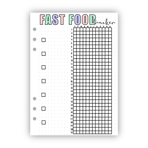 Fast Food Tracker