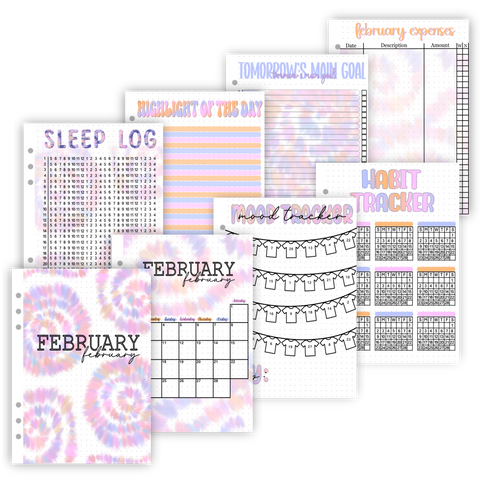 2025 Individual Monthly Pages