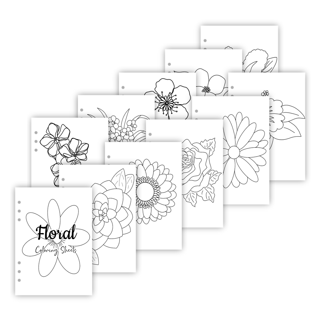 Coloring Pages | Binder-Ready Journal Page