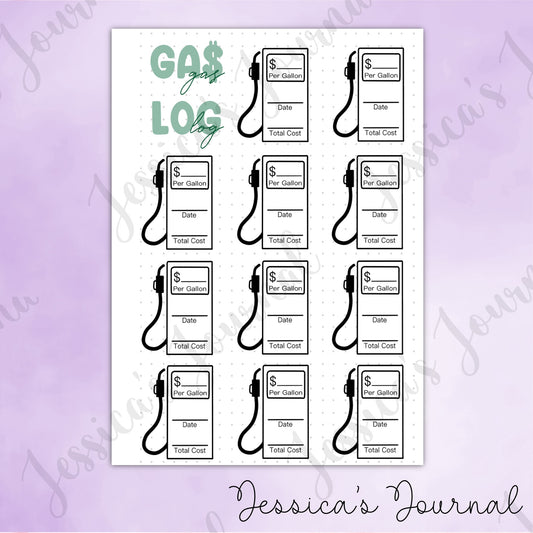 DIGITAL DOWNLOAD PDF Gas Log | Journal Spread