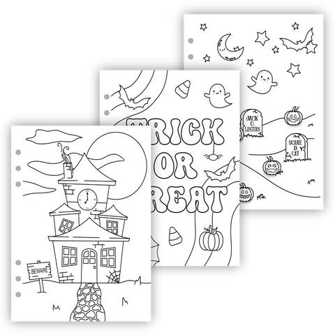 Halloween Themed Coloring Pages