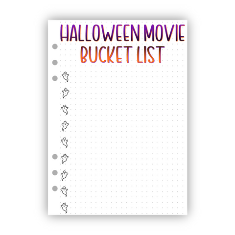 Halloween Movie Bucket List