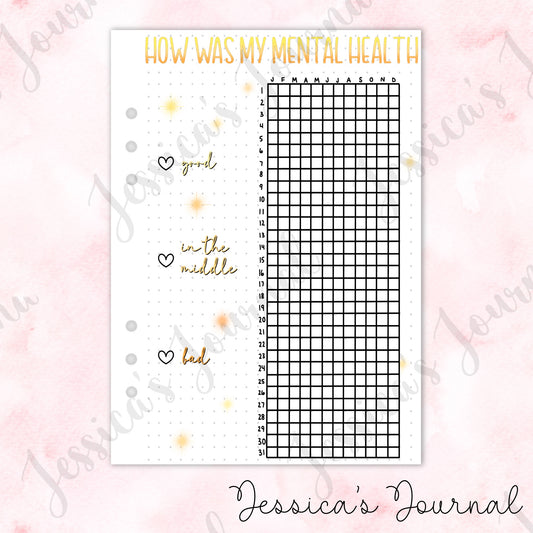 How Was my Mental Health | Journal Spread