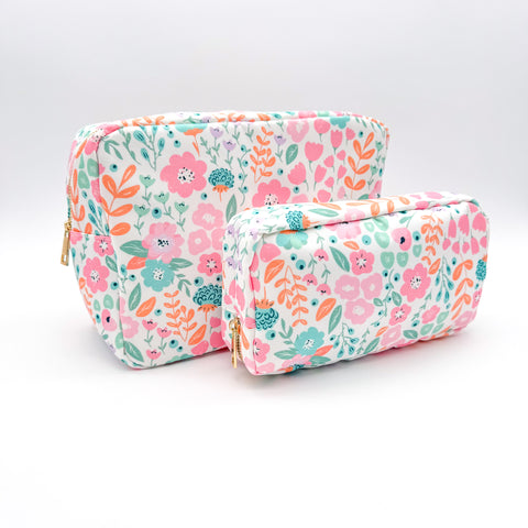 Watercolor Floral Storage Pouch