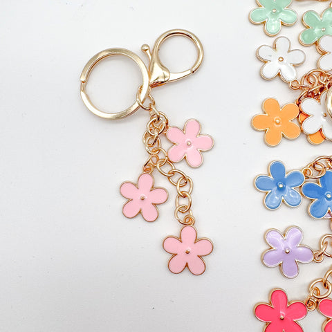 Flower Charm Keychain