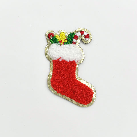 Christmas Chenille Adhesive Patch