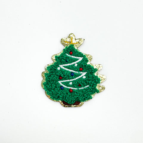 Christmas Chenille Adhesive Patch