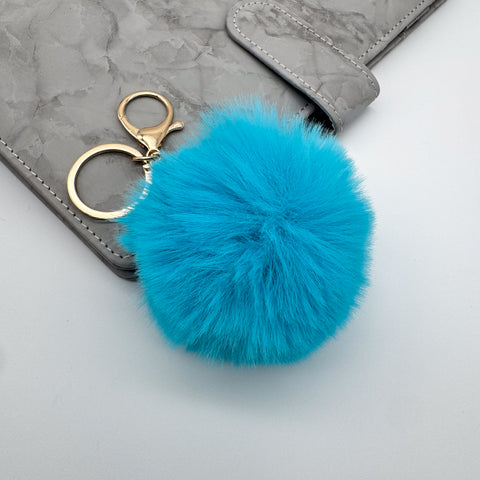 Winter Pom Pom Keychain