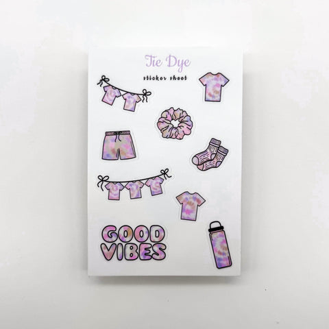 Tie-Dye Sticker Sheet