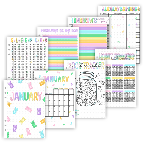 2025 Monthly Page Sets