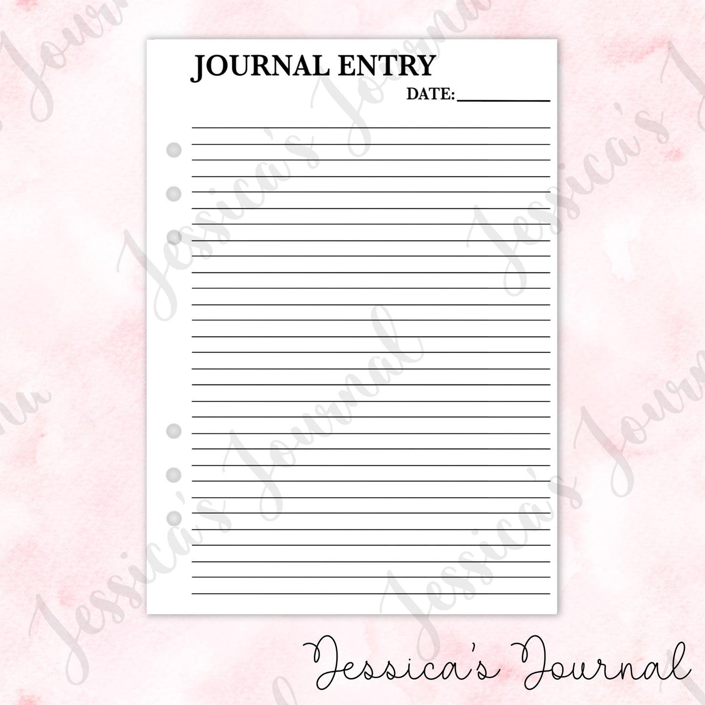 Blank Journal Entry Pages | Journal Spread