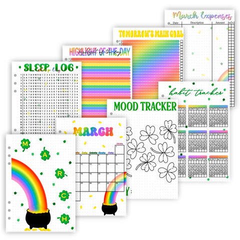 2025 Monthly Holiday Page Sets