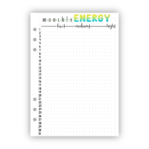 Monthly Energy Tracker