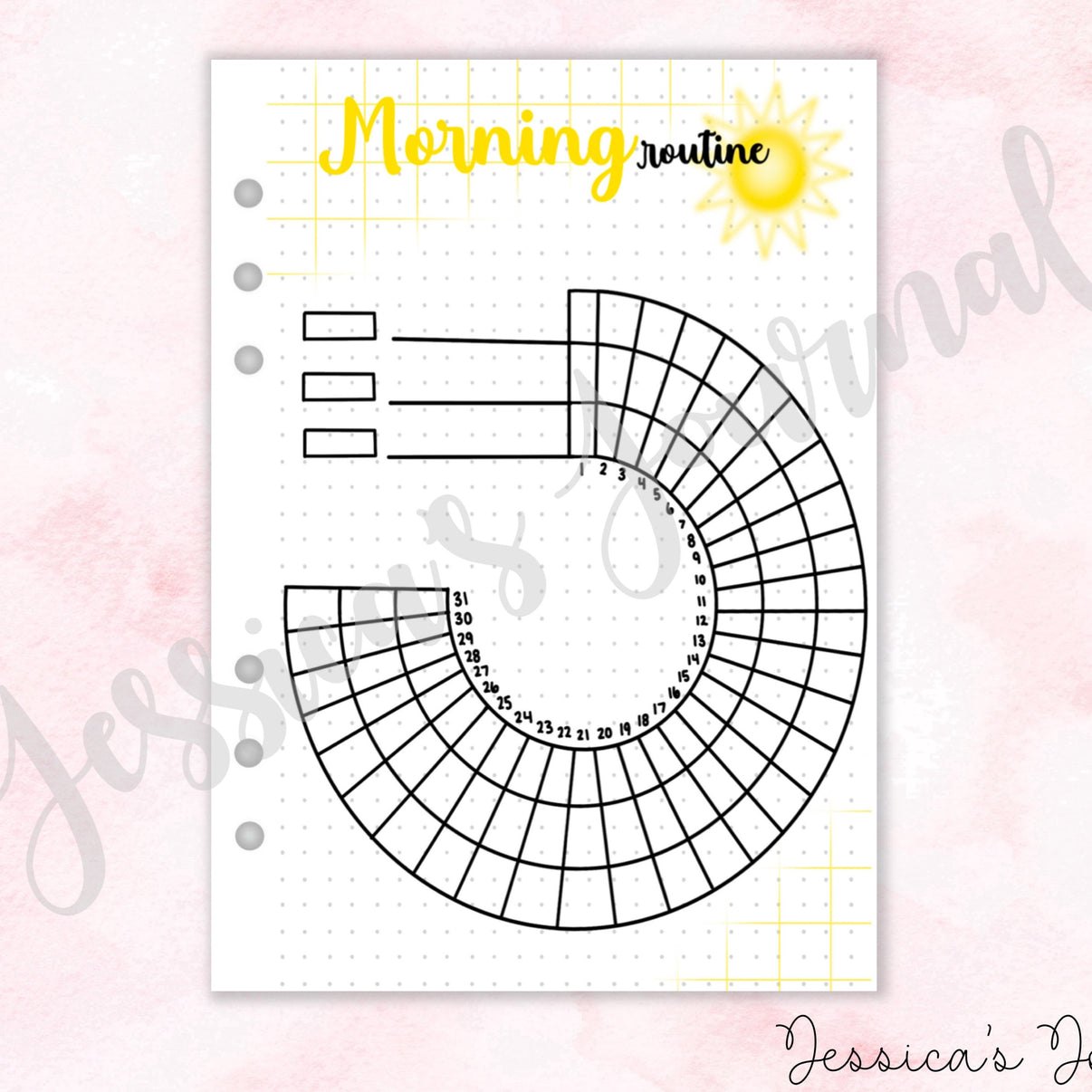 Morning Routine Tracker | Journal Spread – Jessica's Journal
