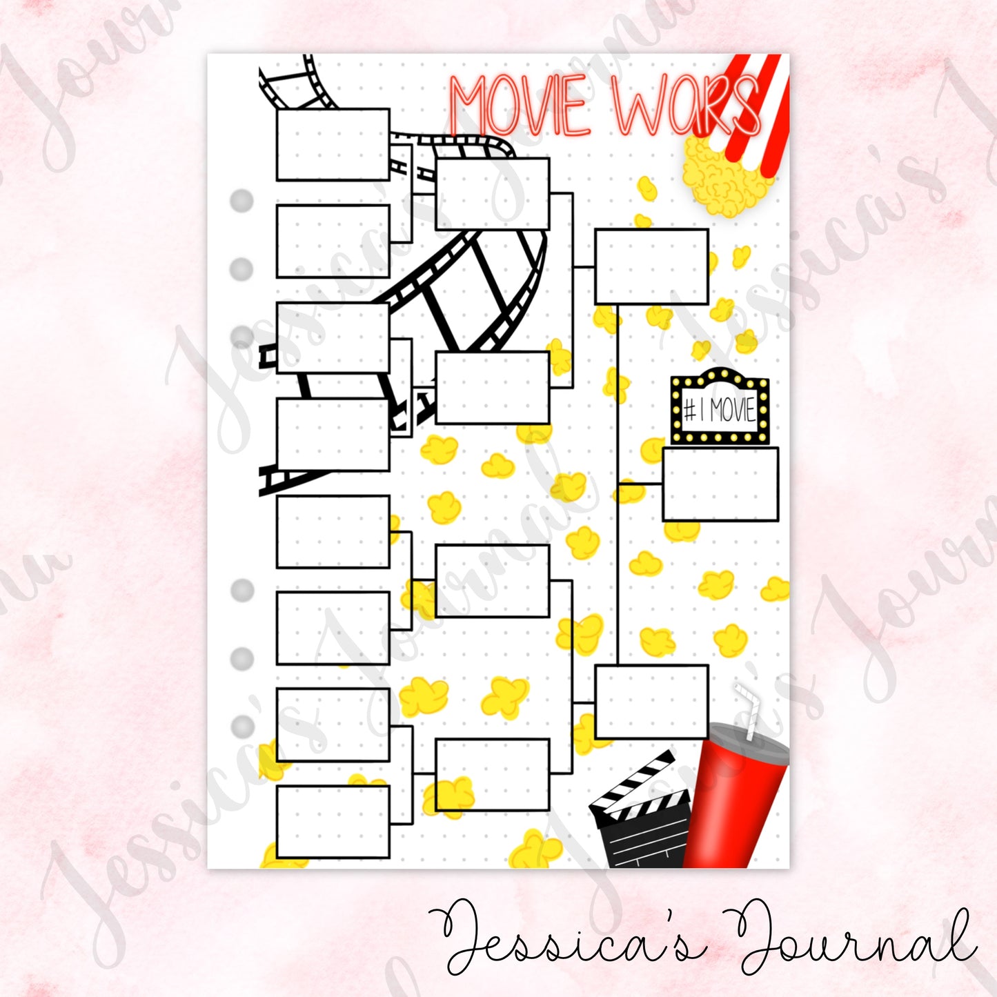 Movie Wars | Journal Spread