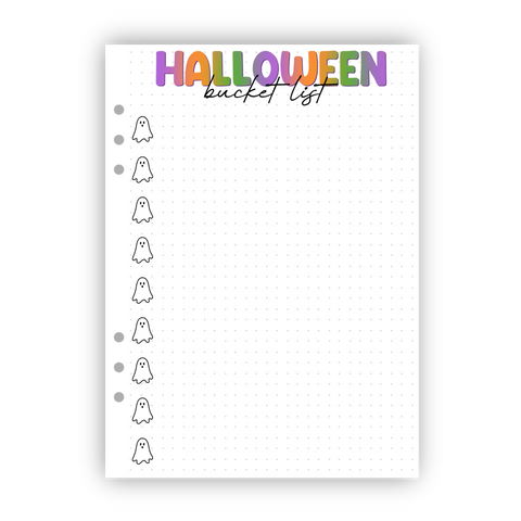 Halloween Bucket List