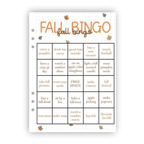 Fall Bingo