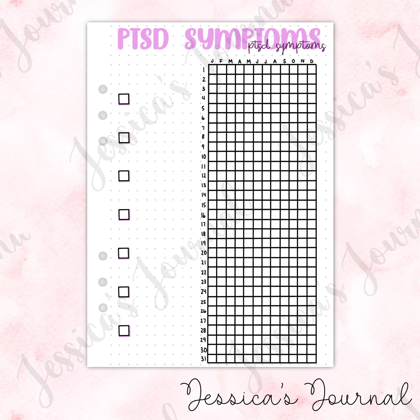 PTSD Symptoms | Journal Spread