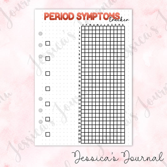 Period Symptoms Tracker | Journal Spread