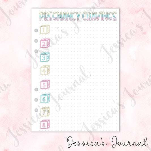 Pregnancy Cravings | Pregnancy Journal Spread