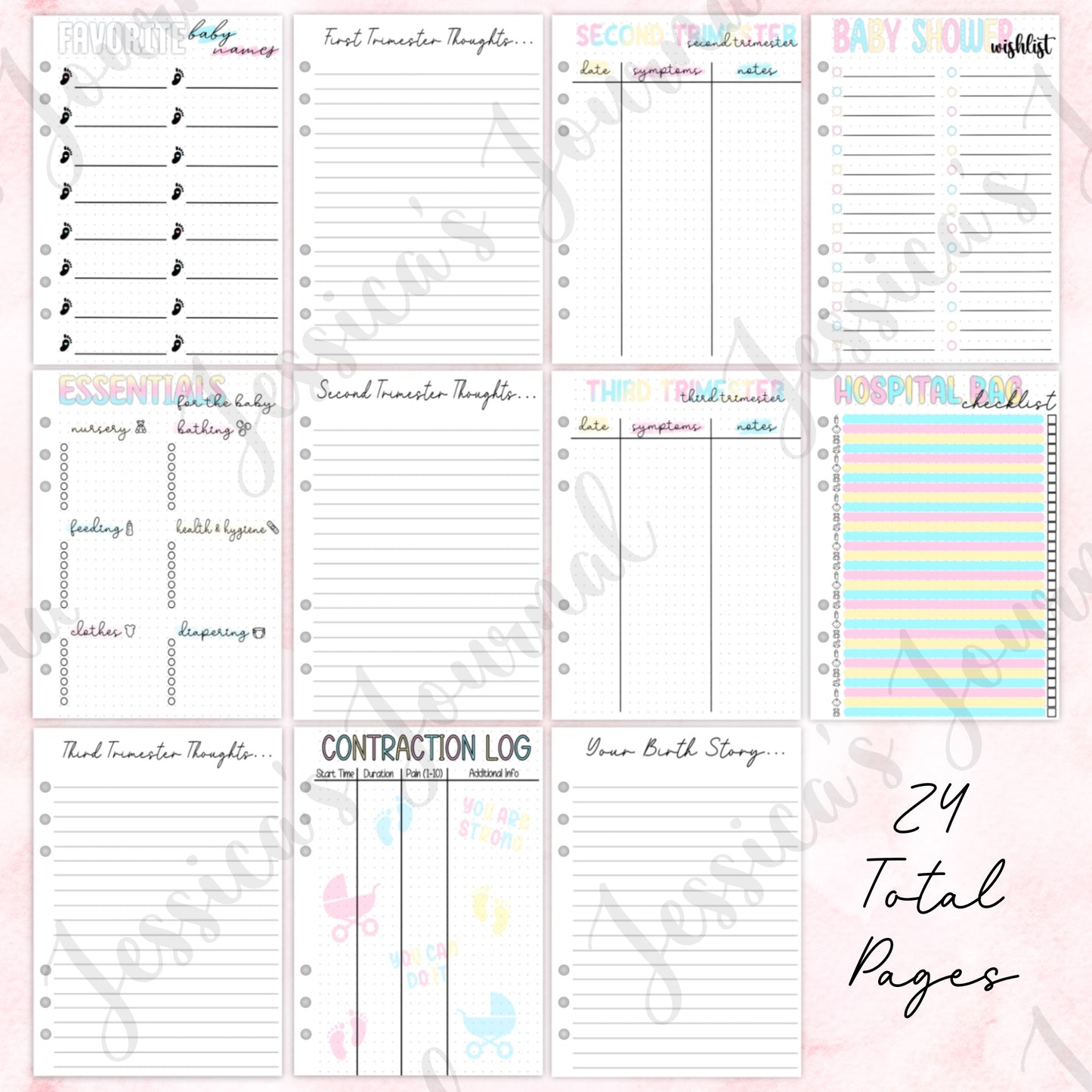 Pregnancy Spread Bundle | Pregnancy Journal Spread