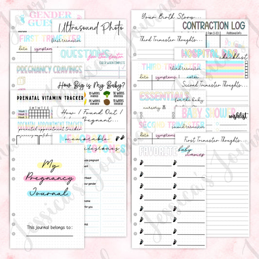 Pregnancy Spread Bundle | Pregnancy Journal Spread