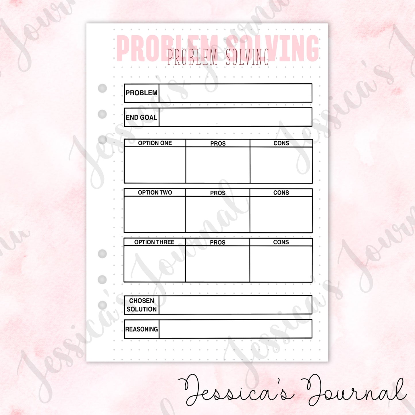 Problem Solving | Journal Spread