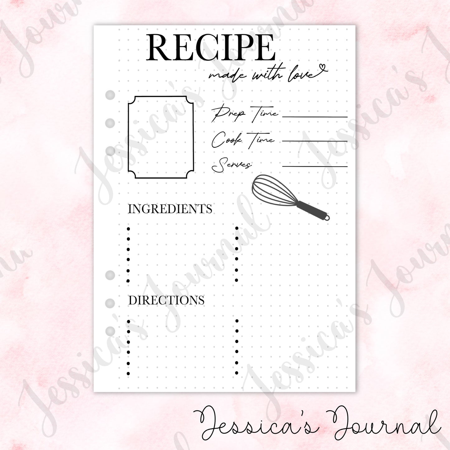 Recipe Card | Journal Spread