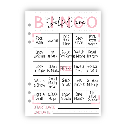 Self Care Bingo