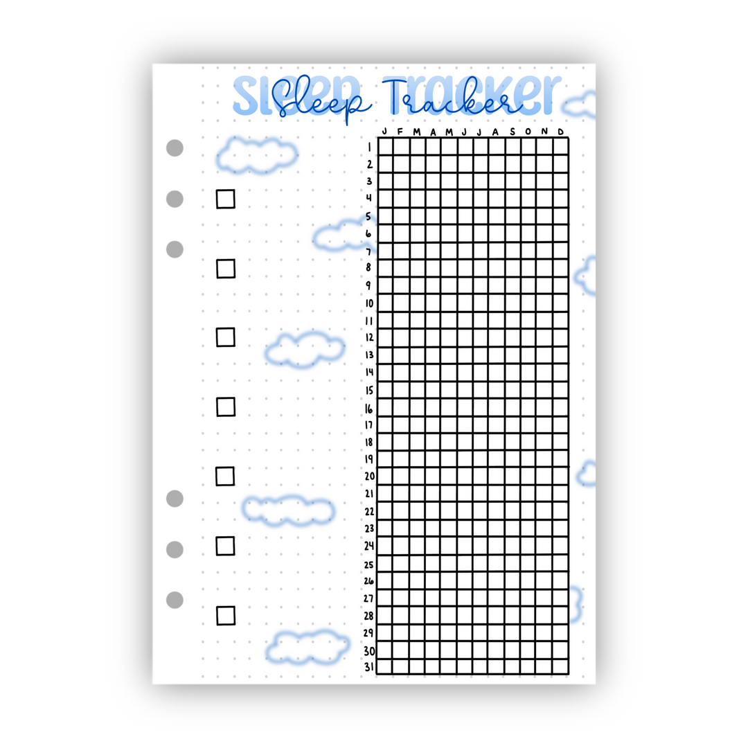 Sleep Tracker | Binder-Ready Journal Page