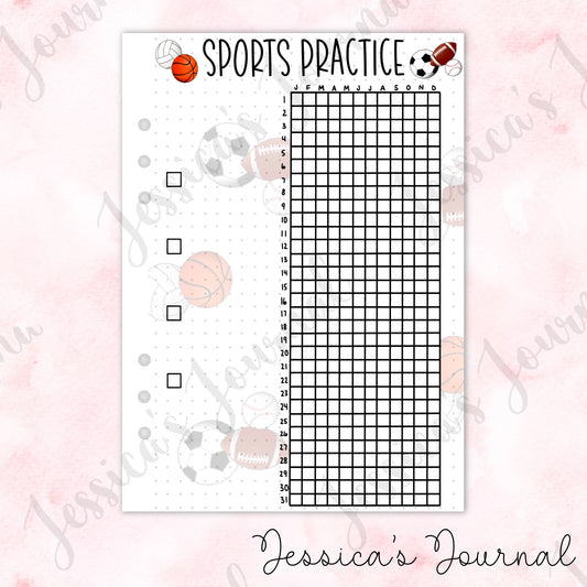 Sports Practice | Journal Spread