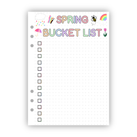 Spring Bucket List