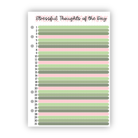 Stressful Thoughts of the Day