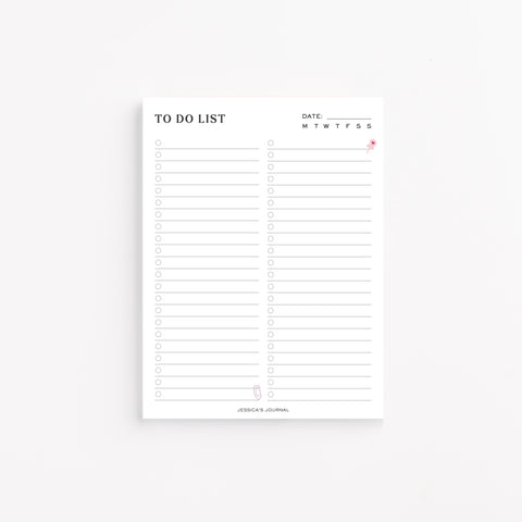 To Do List Notepad