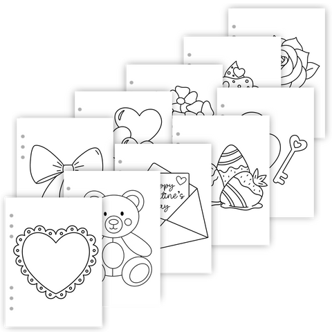 Valentine's Bold & Easy Coloring Pages