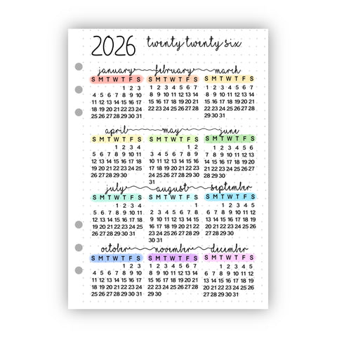 2026 Calendar