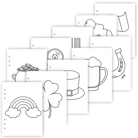 St. Patrick's Day Bold & Easy Coloring Pages