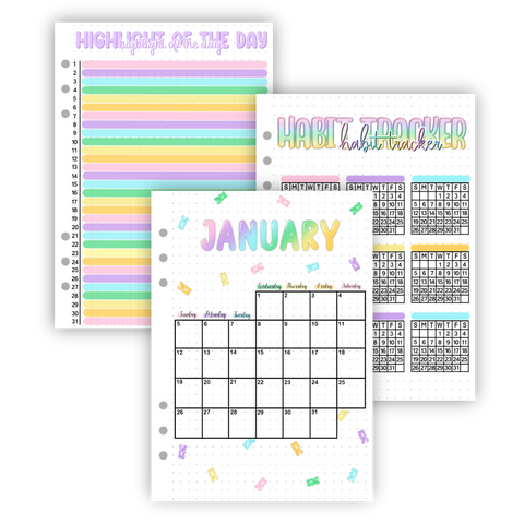 2025 Individual Monthly Pages