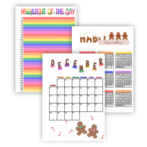 2025 Individual Monthly Holiday Pages