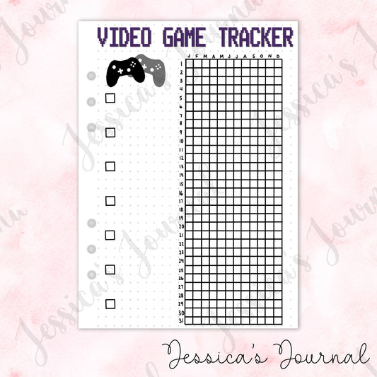 Video Game Tracker | Journal Spread