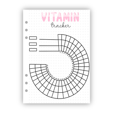 Monthly Vitamin Tracker