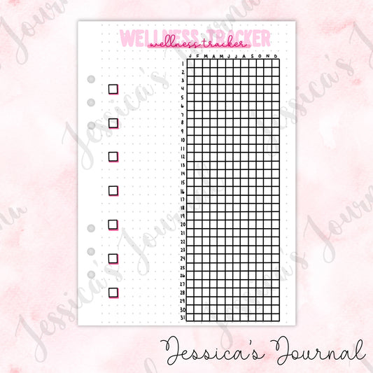 Wellness Tracker | Journal Spread