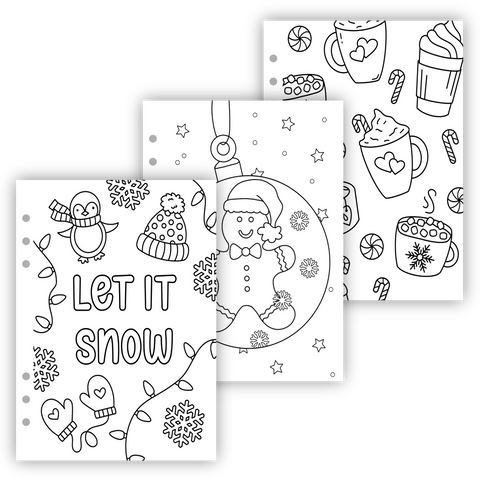 Winter Themed Coloring Pages