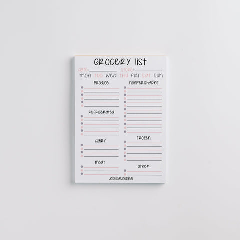 Grocery List Notepad