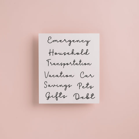 Self Care Budget Binder Kit