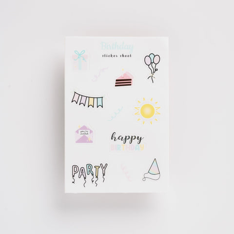 Birthday Sticker Sheet