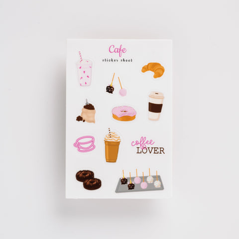 Cafe Sticker Sheet