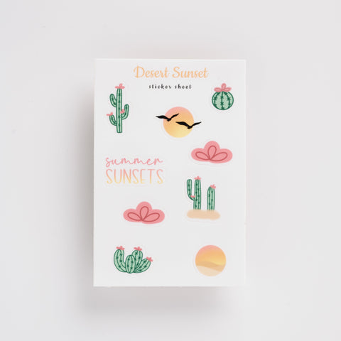 Desert Sunset Sticker Sheet