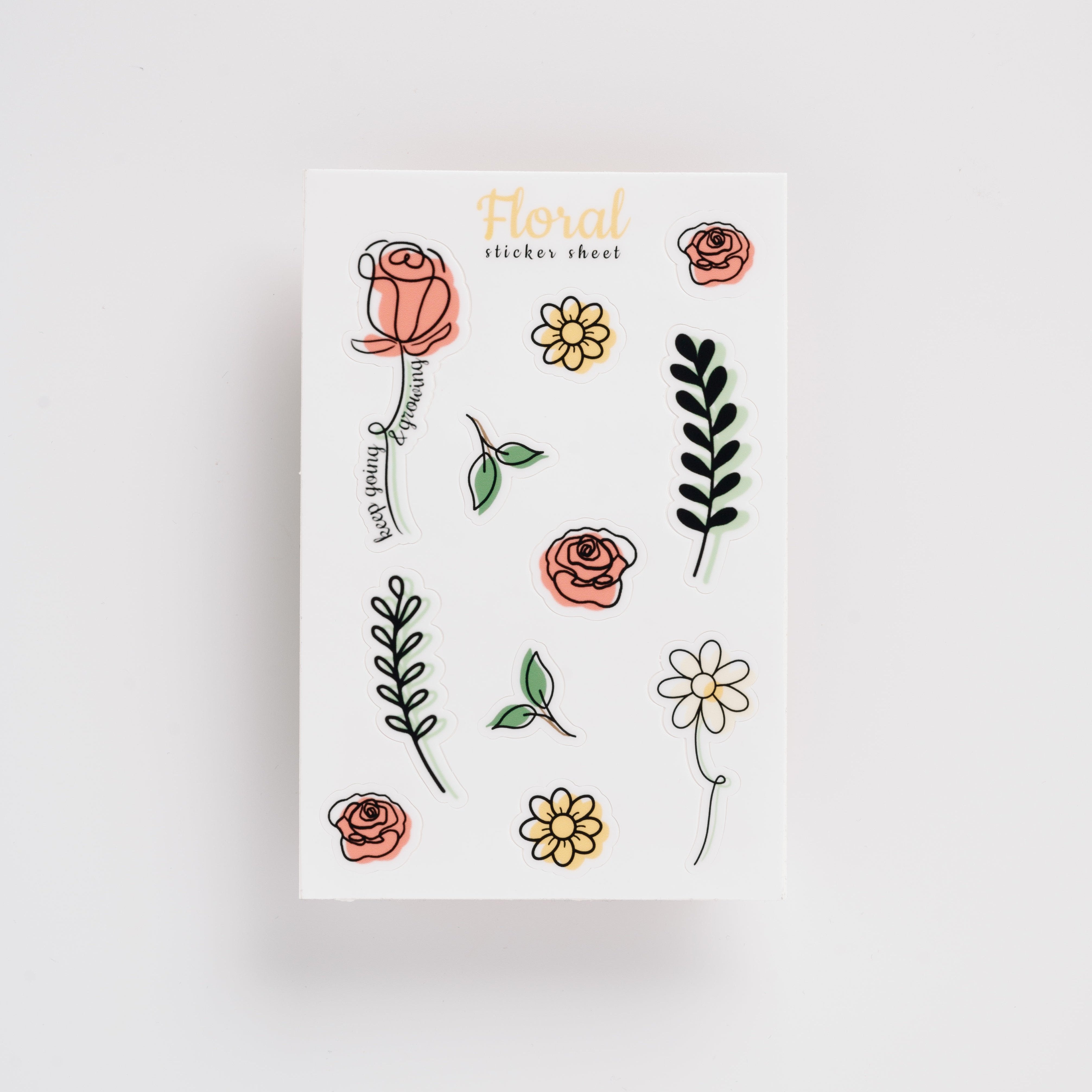 Floral Sticker Sheet – Beautiful Flower Stickers